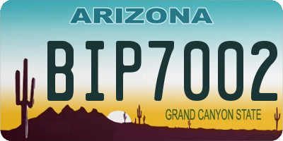 AZ license plate BIP7002
