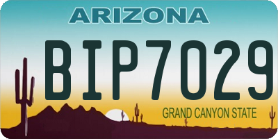 AZ license plate BIP7029