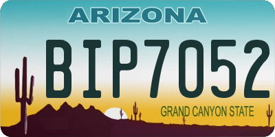 AZ license plate BIP7052