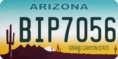 AZ license plate BIP7056