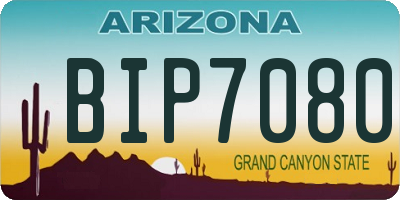 AZ license plate BIP7080