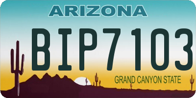 AZ license plate BIP7103
