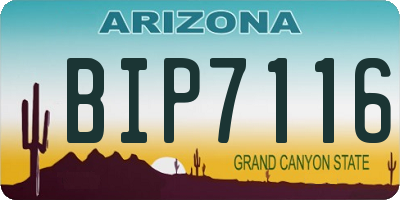 AZ license plate BIP7116