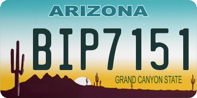 AZ license plate BIP7151