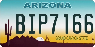 AZ license plate BIP7166