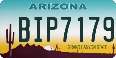 AZ license plate BIP7179