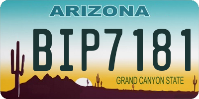 AZ license plate BIP7181