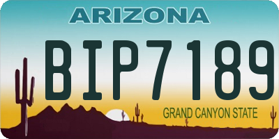 AZ license plate BIP7189