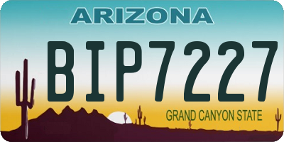 AZ license plate BIP7227