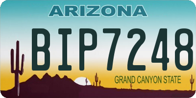 AZ license plate BIP7248