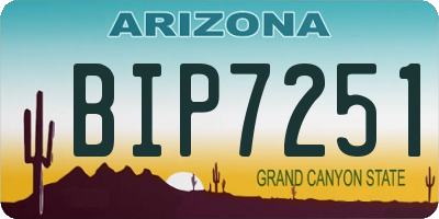 AZ license plate BIP7251