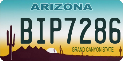 AZ license plate BIP7286