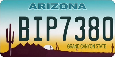 AZ license plate BIP7380
