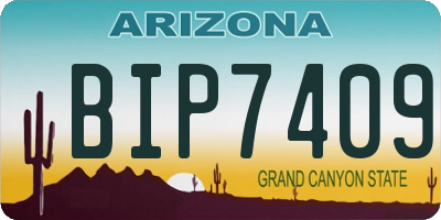 AZ license plate BIP7409
