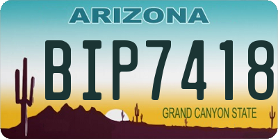 AZ license plate BIP7418