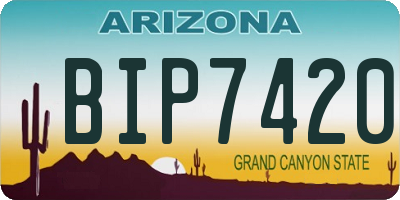 AZ license plate BIP7420
