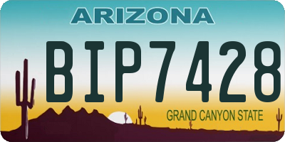 AZ license plate BIP7428