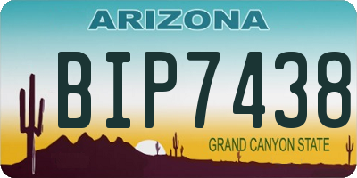 AZ license plate BIP7438