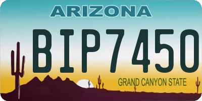 AZ license plate BIP7450