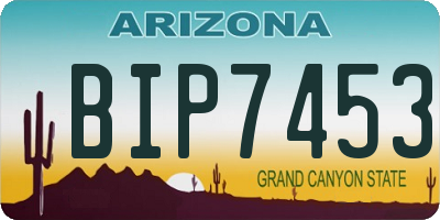 AZ license plate BIP7453