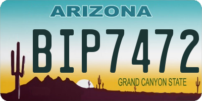 AZ license plate BIP7472
