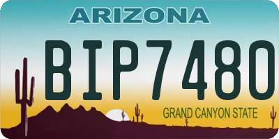 AZ license plate BIP7480