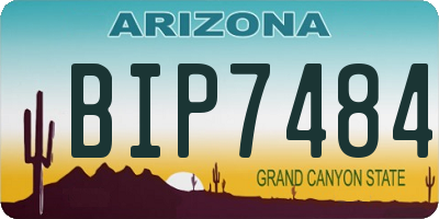 AZ license plate BIP7484