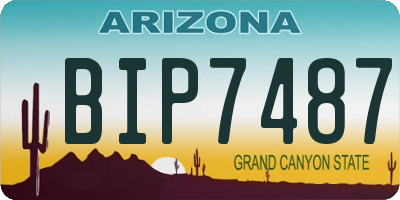 AZ license plate BIP7487