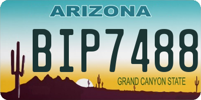 AZ license plate BIP7488