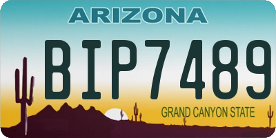 AZ license plate BIP7489