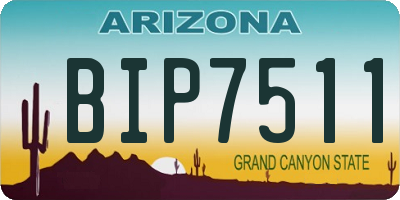 AZ license plate BIP7511