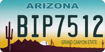 AZ license plate BIP7512