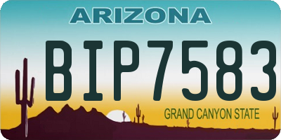 AZ license plate BIP7583