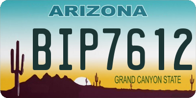 AZ license plate BIP7612