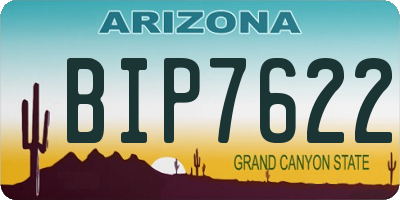 AZ license plate BIP7622