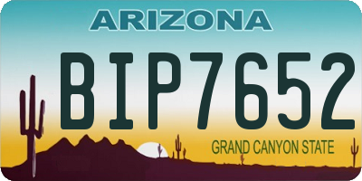 AZ license plate BIP7652