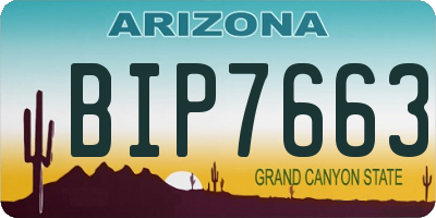 AZ license plate BIP7663