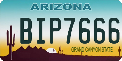 AZ license plate BIP7666