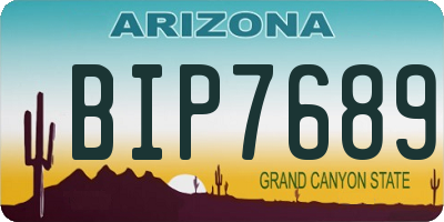 AZ license plate BIP7689