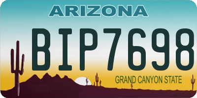 AZ license plate BIP7698