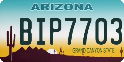 AZ license plate BIP7703