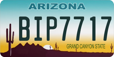 AZ license plate BIP7717