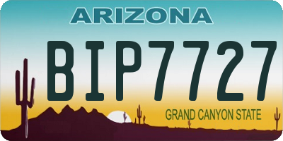 AZ license plate BIP7727