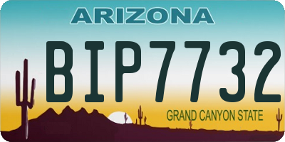 AZ license plate BIP7732