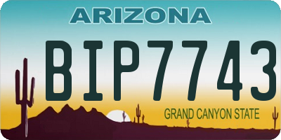 AZ license plate BIP7743