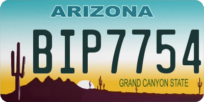 AZ license plate BIP7754