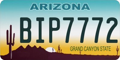 AZ license plate BIP7772