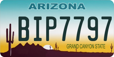 AZ license plate BIP7797