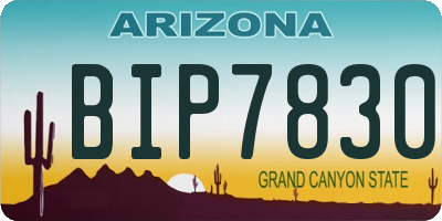 AZ license plate BIP7830