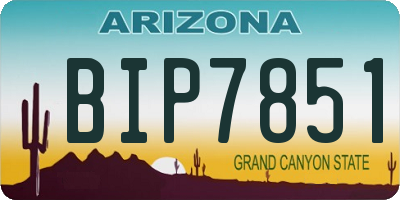 AZ license plate BIP7851